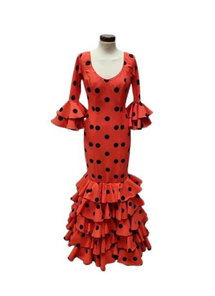 Taille 40. Robe Robe Flamenca. Mod. Carmela Coral 238.843€ #50329CARMELACRL40